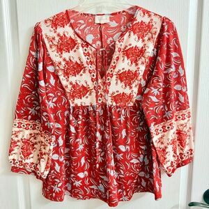 MELLODAY Flutter Sleeve Blouse